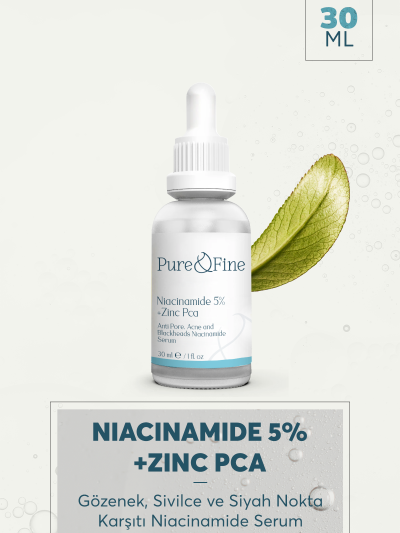 Gözenek, Sivilce ve Siyah Nokta Karşıtı Niacinamide Serum