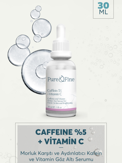 Morluk Karşıtı ve Aydınlatıcı Kafein + Vitamin C Göz Altı Serumu